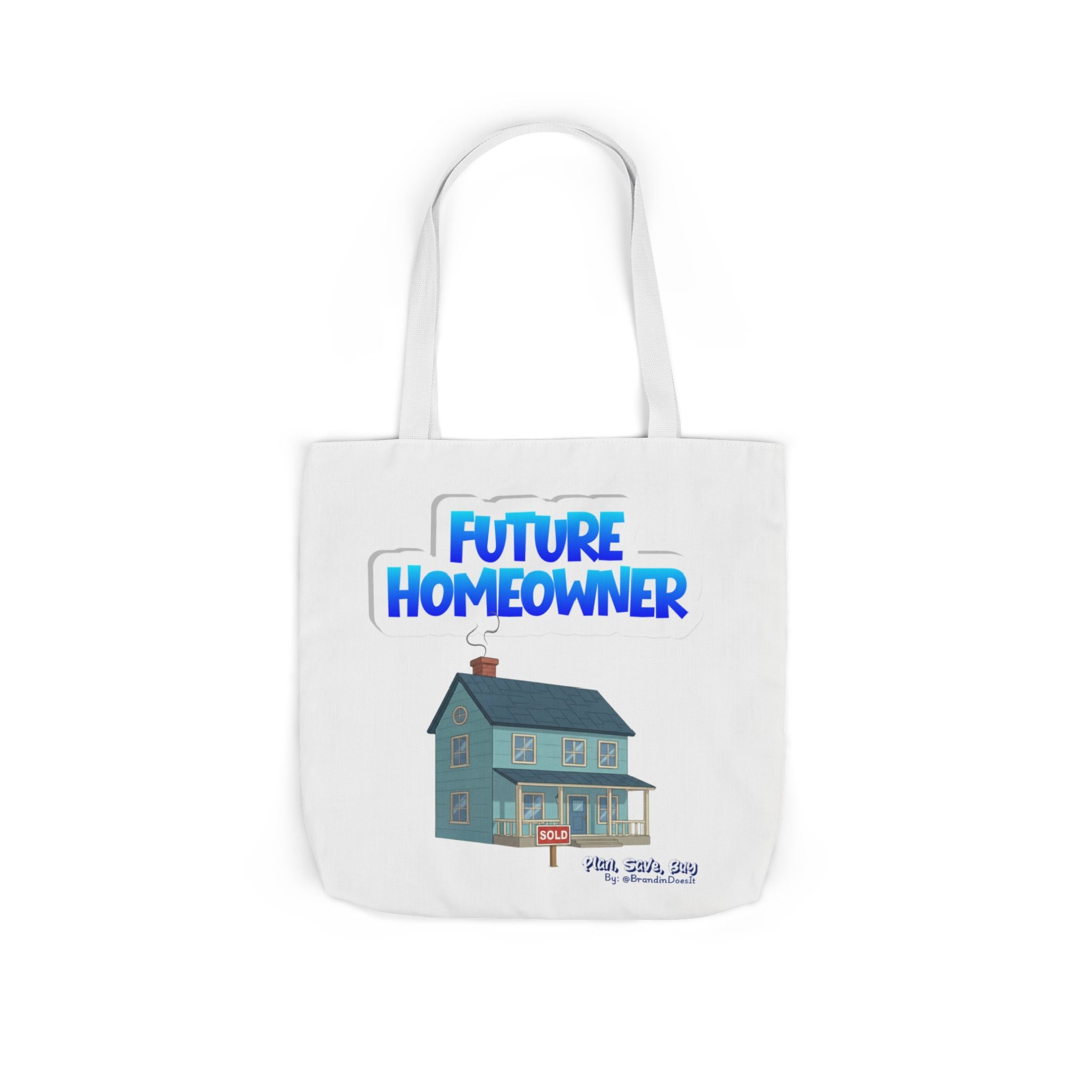 Future Homeowner Tote Bag — Canvas House Illustration Grocery & Market Tote