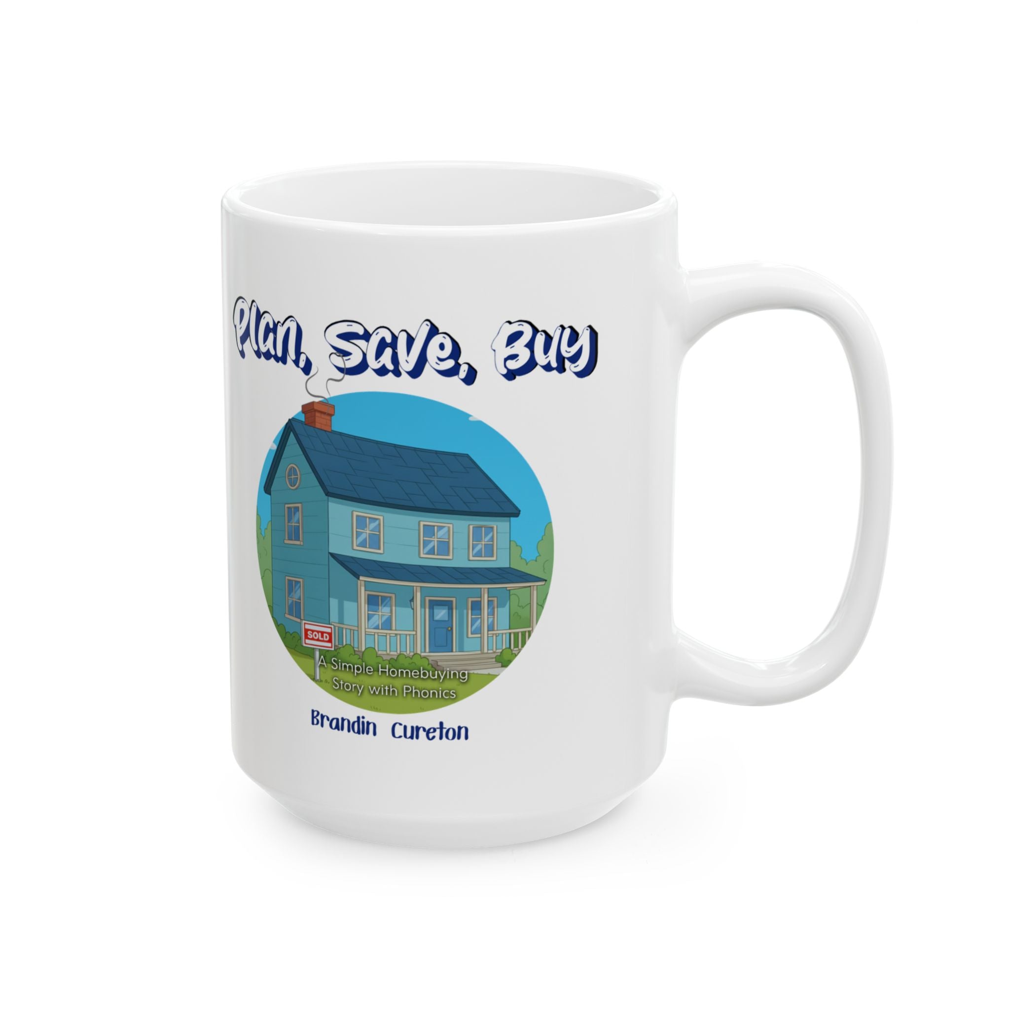 'Plan, Save, Buy' Book Mug (11oz/15oz)