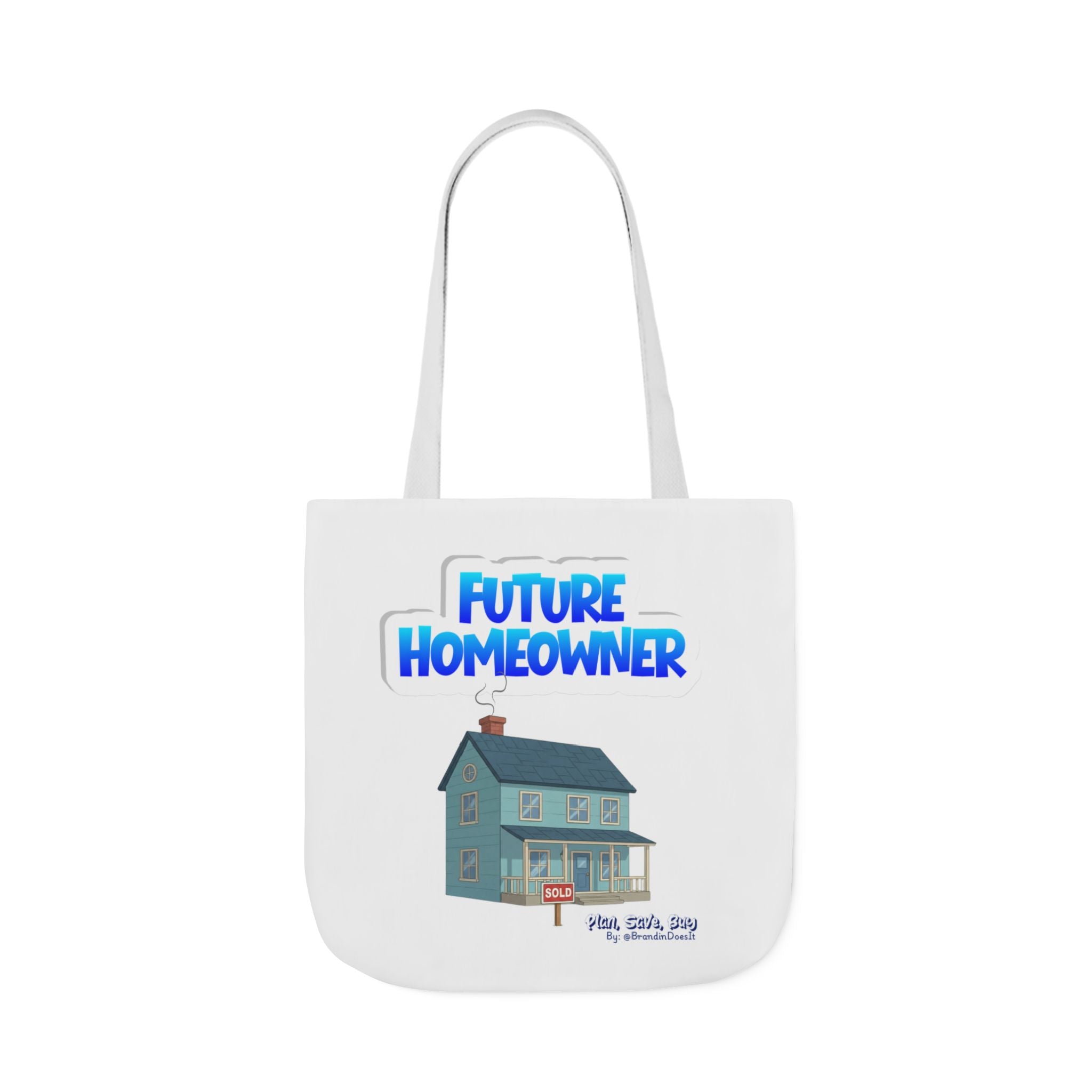 Future Homeowner Tote Bag — Canvas House Illustration Grocery & Market Tote