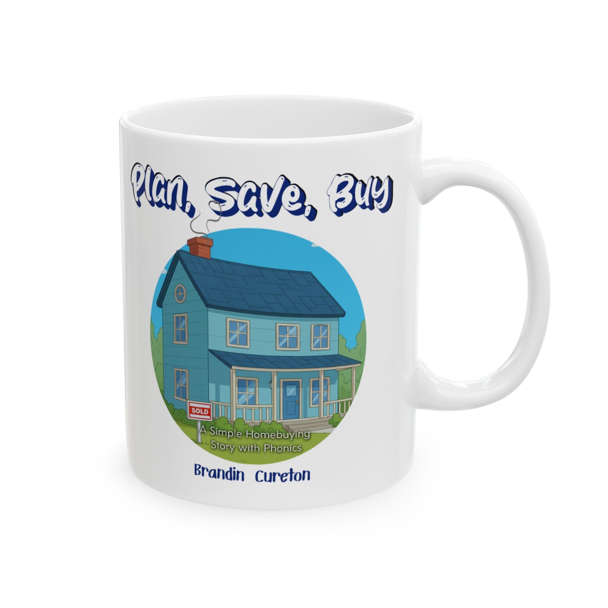 'Plan, Save, Buy' Book Mug (11oz/15oz)