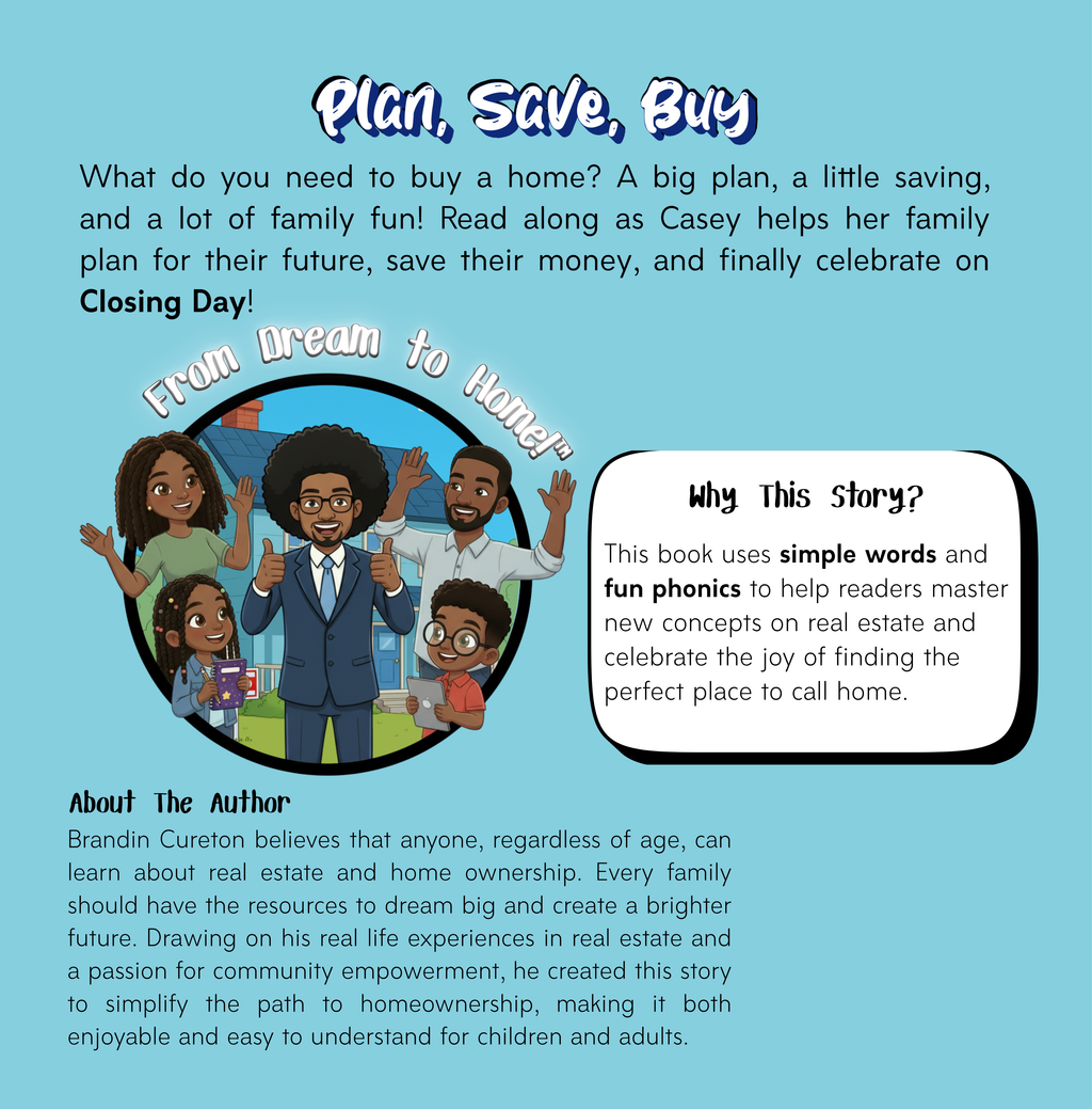 Paperback Signed Copy of Plan, Save, Buy